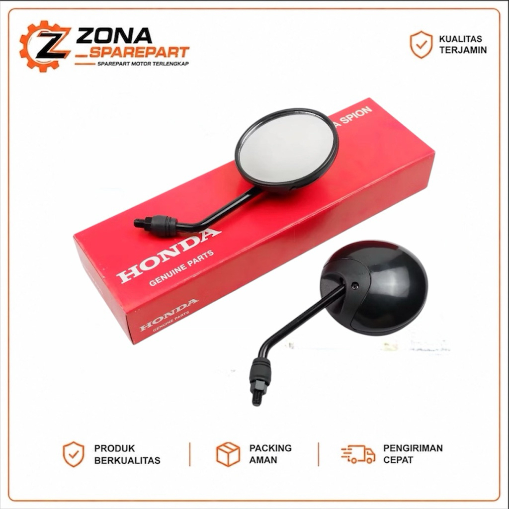 Kaca Spion Kanan Kiri Motor Scoopy Karbu & Scoopy FI eSP - KYT Zona Sparepart