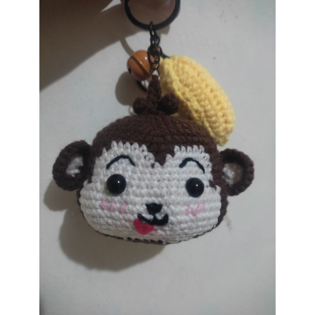 Gantungan Tas Cute Monkey / Monyet Imut - Desain Lucu, Bahan Lembut, Aksesoris Tas Unik