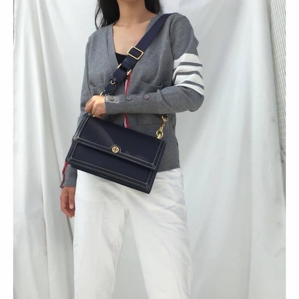 Tas Wanita TB T Monogram Leather Shoulder Bag