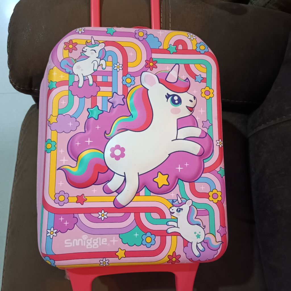 Preloved || Smiggle Tas sekolah Trolley || 100% New Original