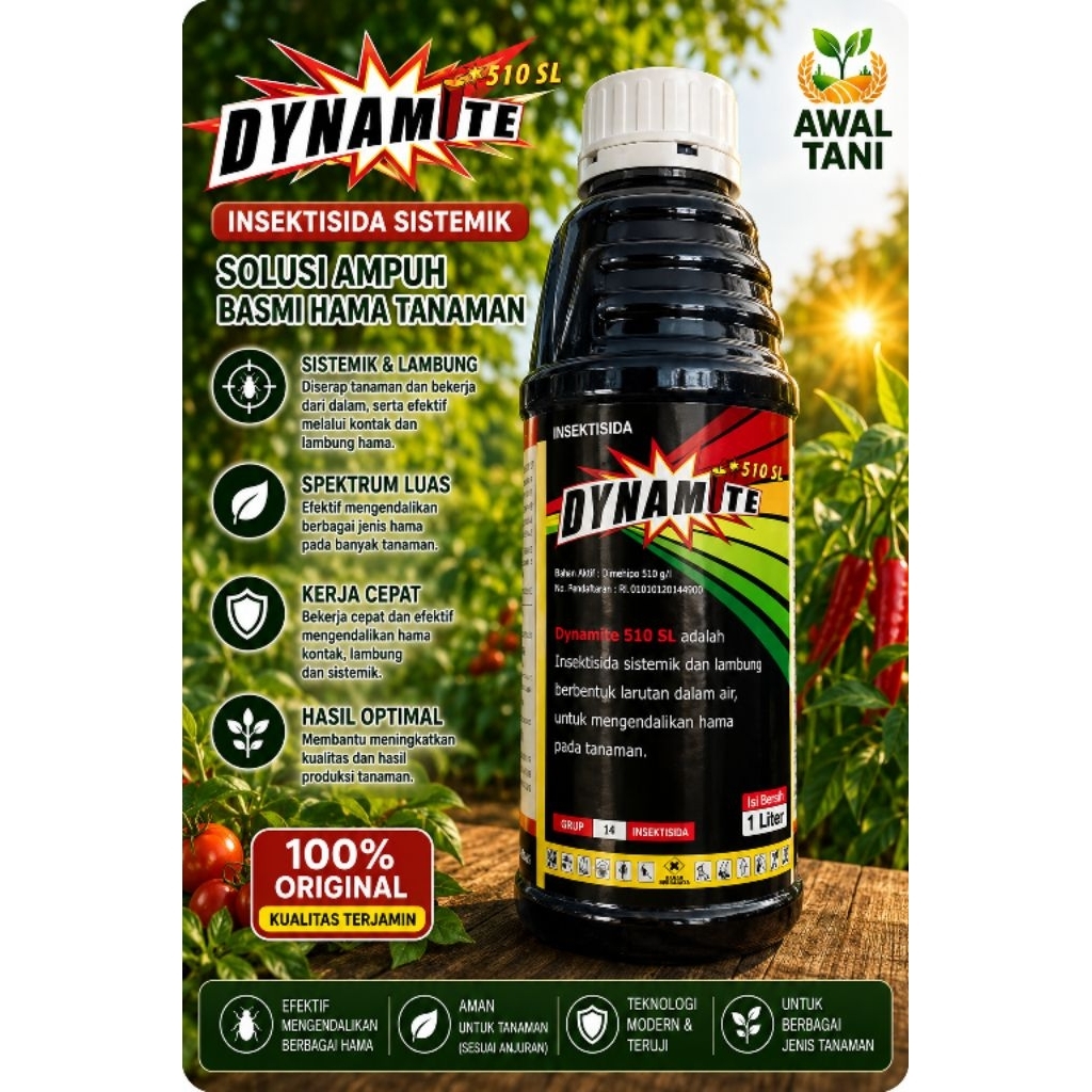 Dynamite 510sl insektisida sistemik dan kontak lambung