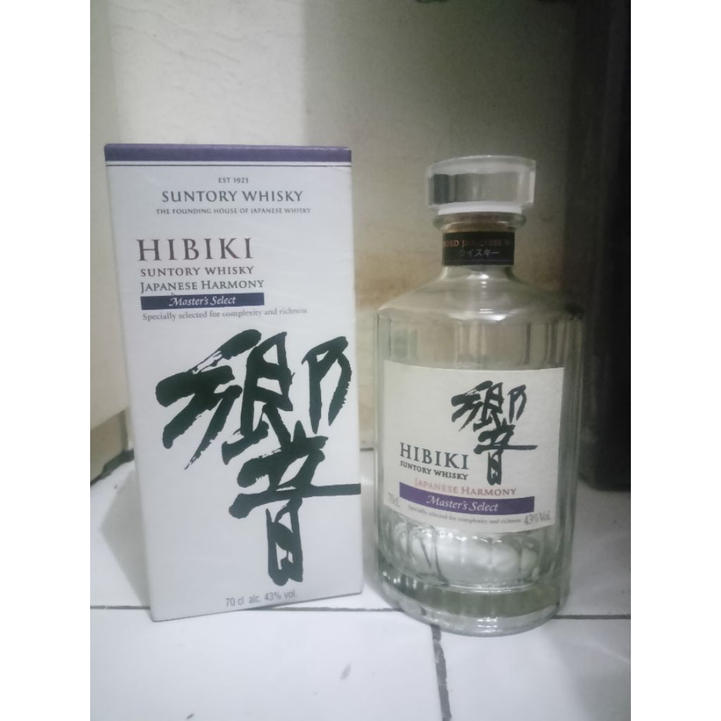 Jual Botol Bekas Hibiki Japanese Harmony Master Select - 700 ml ( LENGKAP DENGAN BOX )