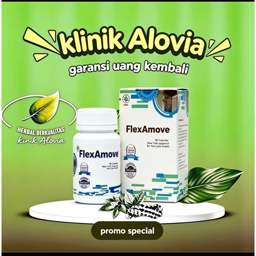 Obat FlexAmove Asli Meredakan Nyeri Sendi Lutut Persendian Kebas Kesemutan flexamove