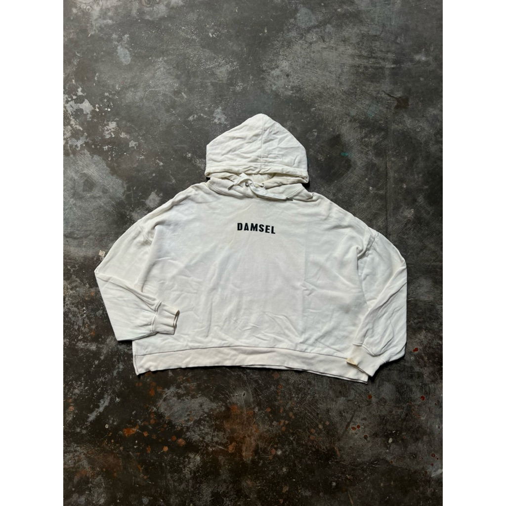 COLZA Crop Pullover Hoodie Sz M Oversize Original Kode A120