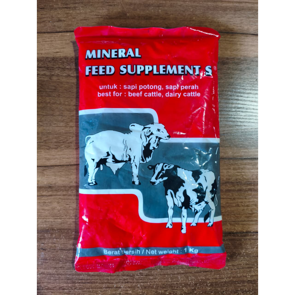 MINERAL FEED SUPPLEMENT S SAPI 1 KG - Suplemen Sapi Potong Pertumbuhan & Cegah Kelumpuhan Sapi Perah