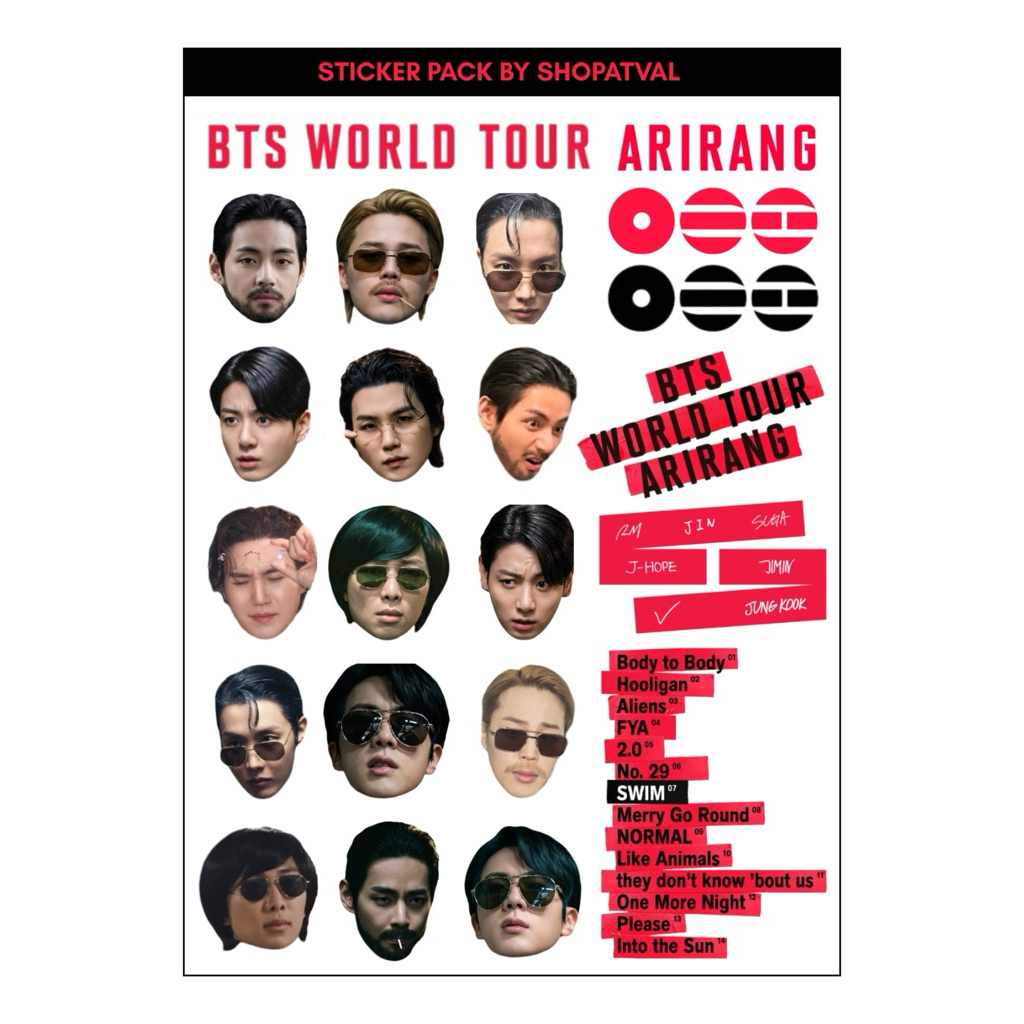 Sticker Pack BTS ARIRANG
