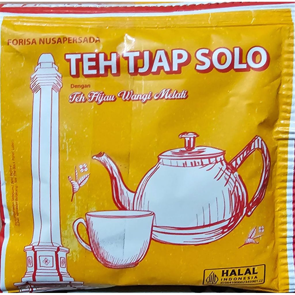 [5 sachet] Teh Tjap Solo-Minuman Teh Bubuk Instan