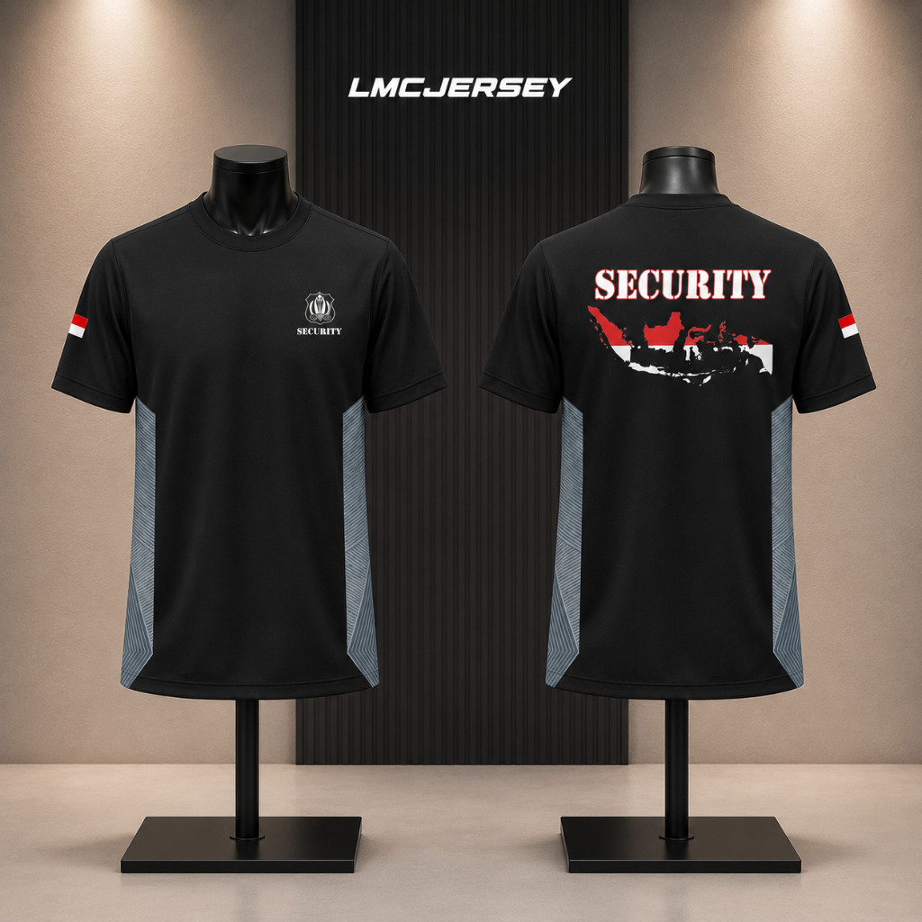 Jersey SECURITY Tactical Dryfit | Baju Security Premium Nyaman untuk Petugas Keamanan