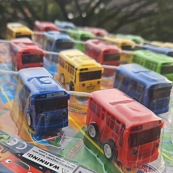 4pc mobil bus tayo kecil pullback / bis tayo / mobil mobilan anak / mainan kendaraan