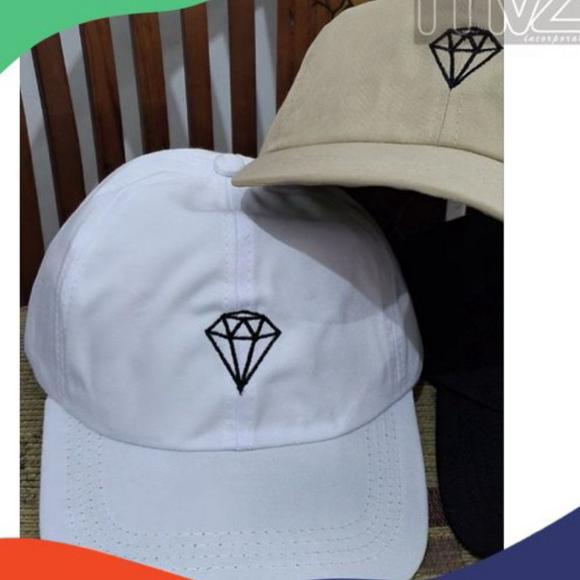 Topi Cap Bordir Diamond PRIA Wanita