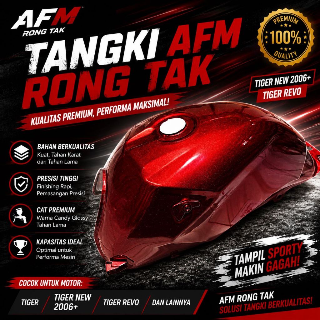 PROMO [IMPORT QUALITY] Tangki Tengki Tanki Bensin Tiger New 2006 Tiger Revo Revolution Tirev Bahan T