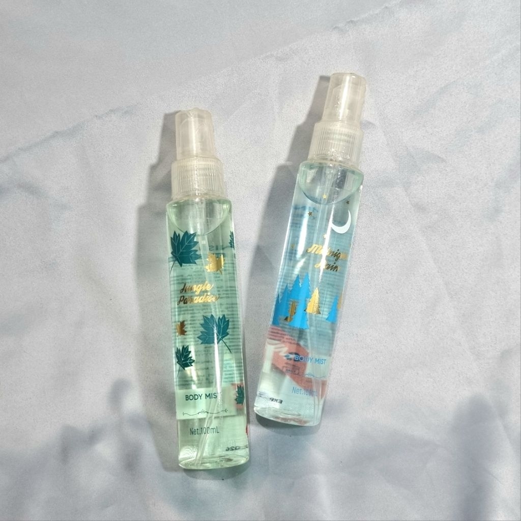 SPECIAL SALE MINISO MIDNIGHT RAIN AND JUNGLE PARADISE BODY MIST ISI 100 ML