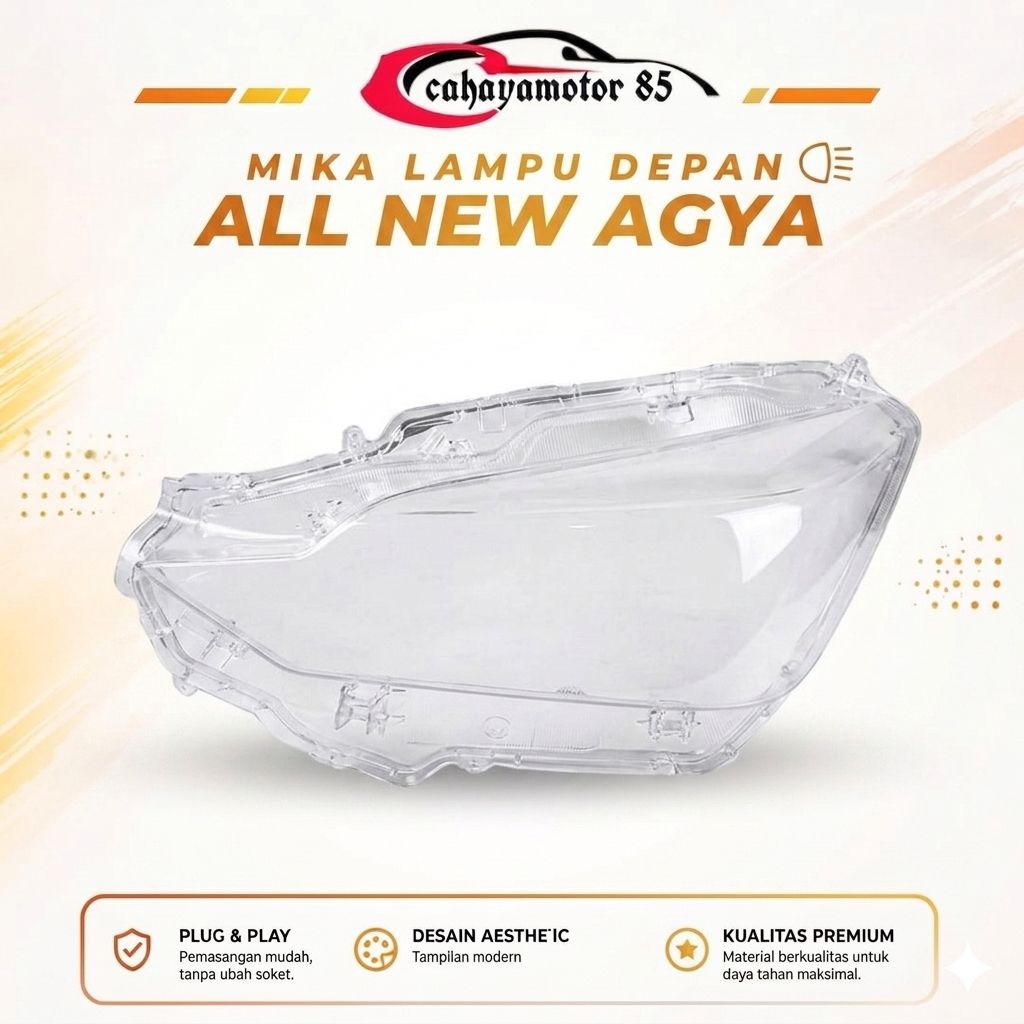 Mika Headlamp Lampu Depan Agya 2023-2024 Original Toyota Agya Mika Lampu depan Toyota Agya original