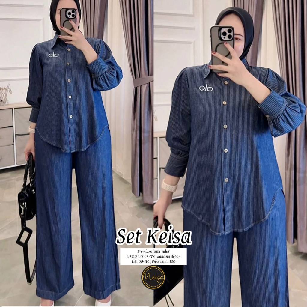 Pakaian Wanita KEISA SET Trend FASHION HQ From MeiSa