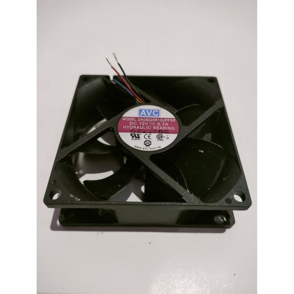 KIPAS FAN DC 12VOLT 0.70A AVC 8CM HIGH' SPEDD SESUAI POTO
