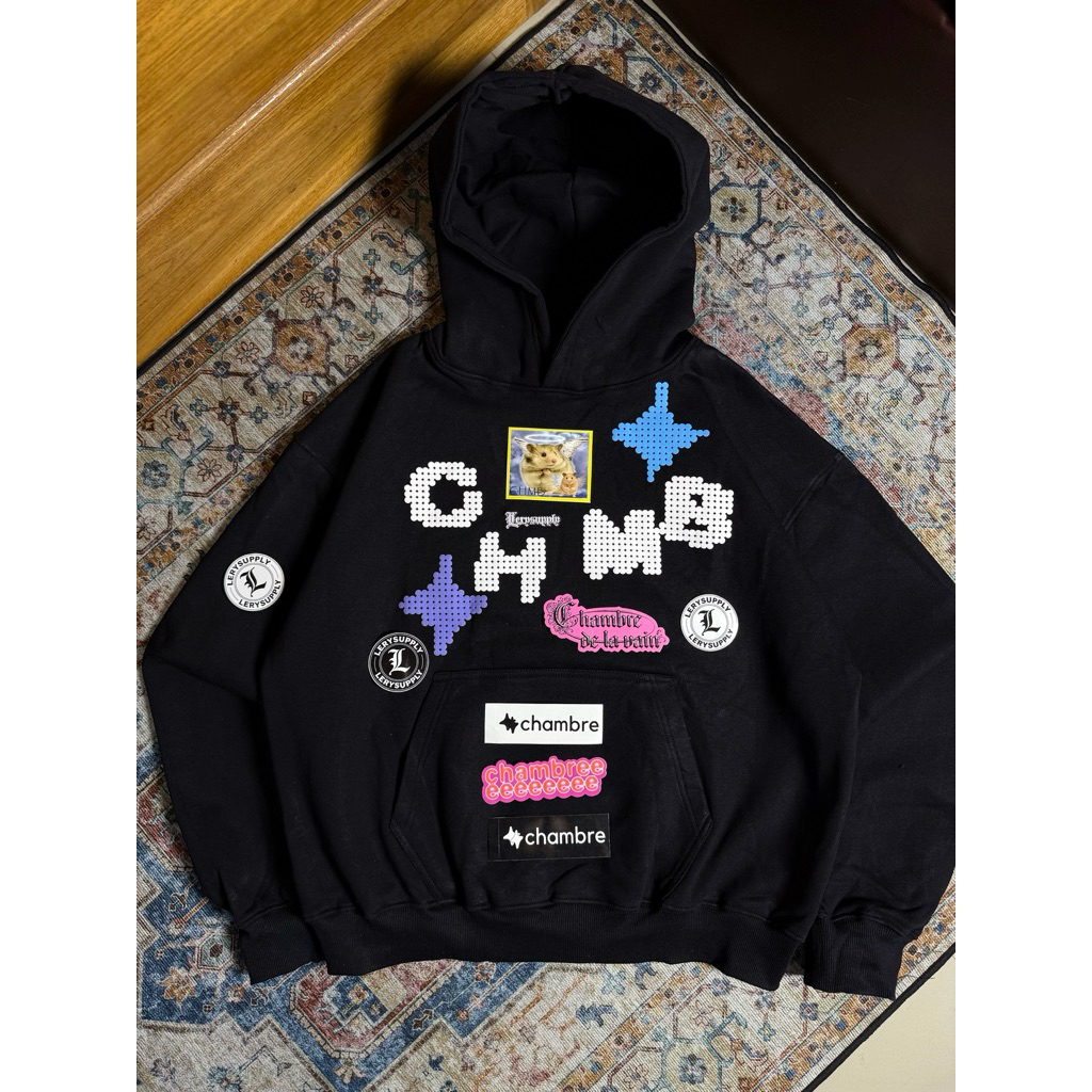 [ORIGINAL & MURAH] HOODIE CHAMBREDELAVAIN PIXEL  | CHMB x PREFACE | ZIP HOODIE SENSATIONAL CHMB SARU