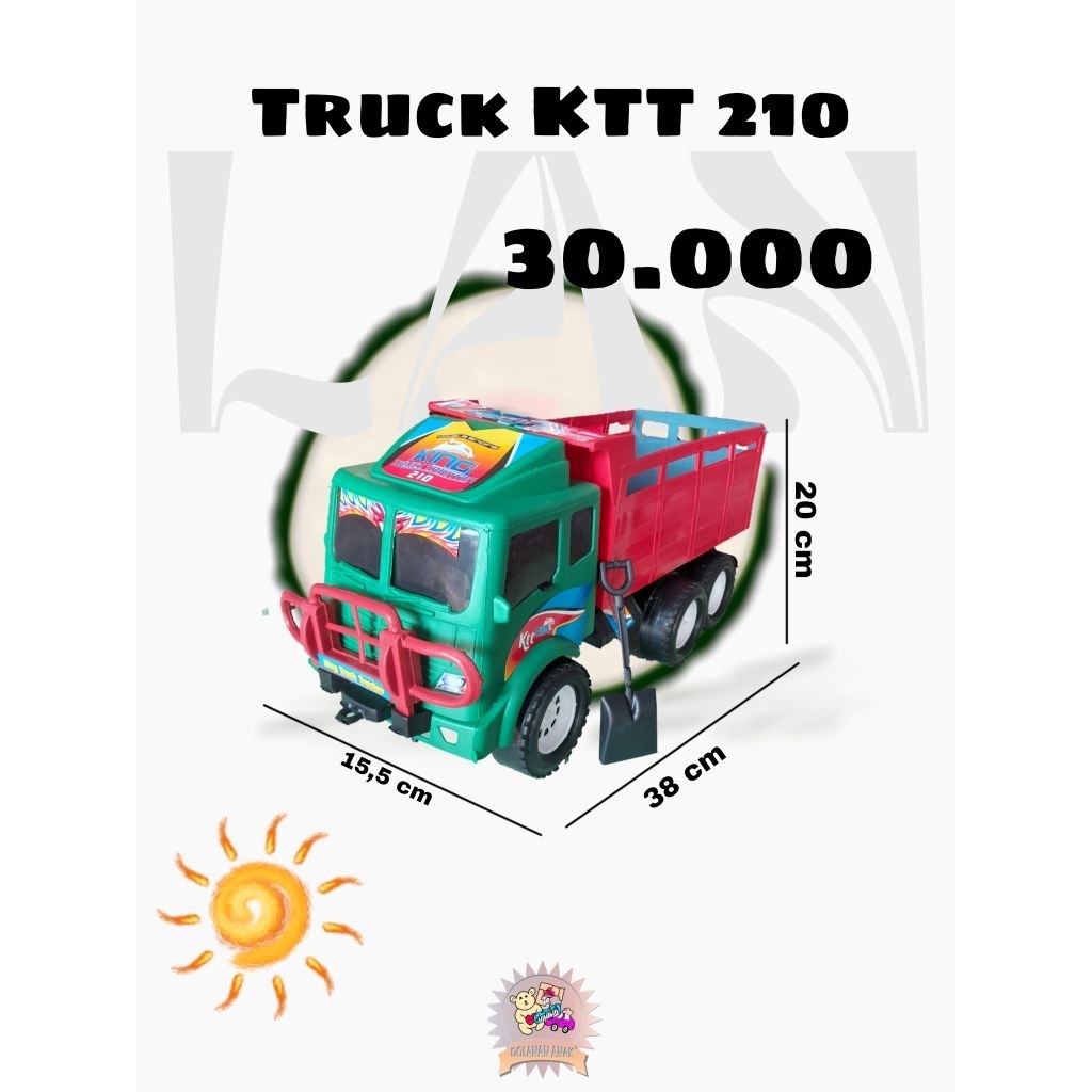 Mainan Truk Pasir Anak Truck toys Mainan Anak Mobil Truk pengangkut pasir KTT 210