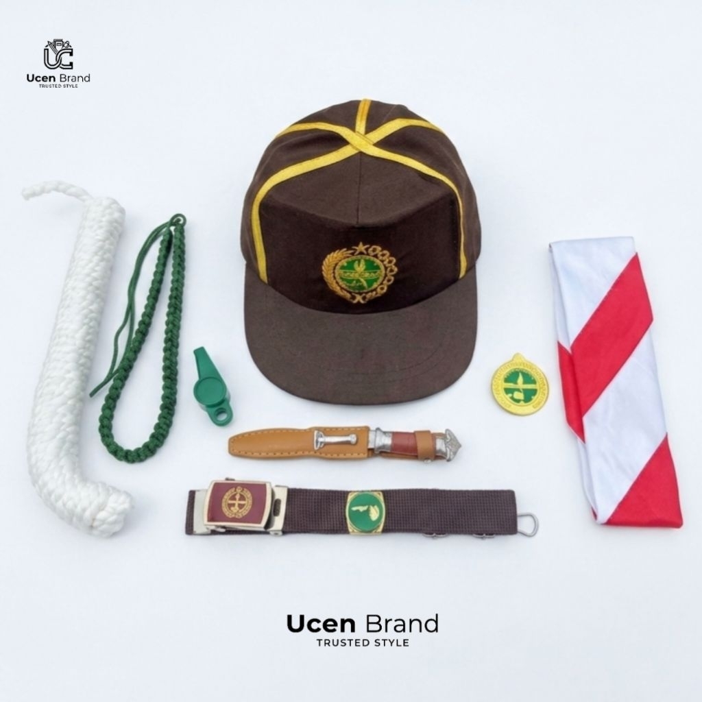 topi pramuka siaga / set atribut pramuka siaga lengkap putra putri SD