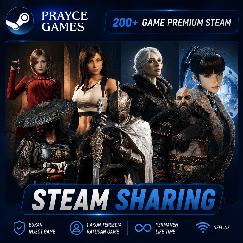 AKUN GAME PC SHARING 200+ GAME AAA | GARANSI LIFETIME I STEAM