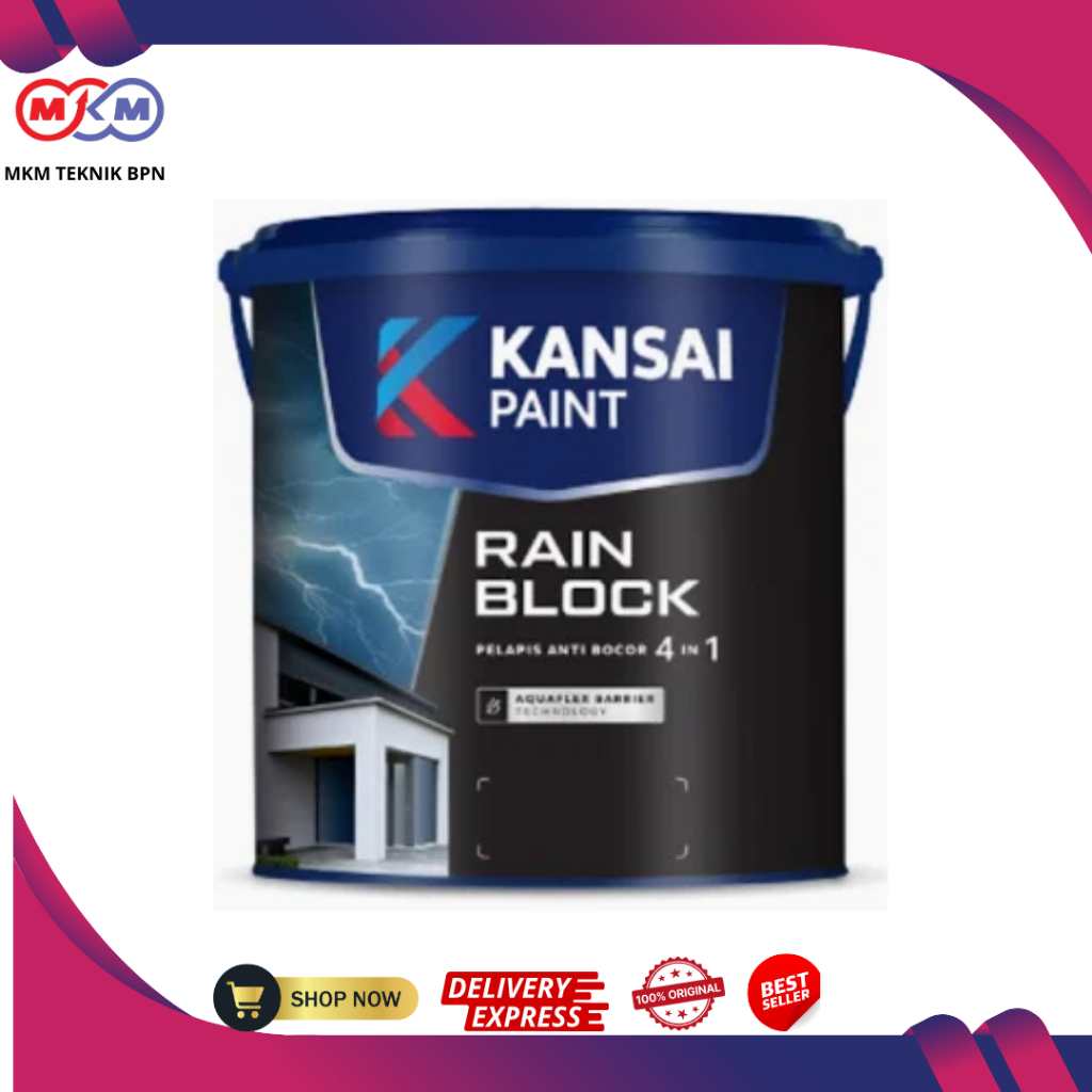 Kansai Paint Rain Block 4kg Anti Bocor Elastis