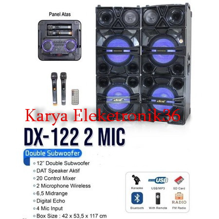 SPEAKER DAT DX122 MIC / SPEAKER AKTIF DAT DX 122 MIC