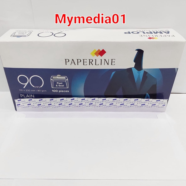 AMPLOP PUTIH PAPERLINE 90 / AMPLOP SURAT / AMPLOP PANJANG