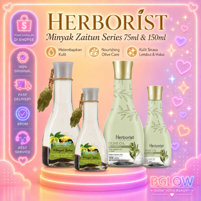 [ISI 12PCS] BUNDLE Herborist Minyak Zaitun series PAKET USAHA| Herborist Collagen 75ml 150ml | Herborist Minyak Zaitun 75ml 150ml BGLOW BEAUTYGLOWING