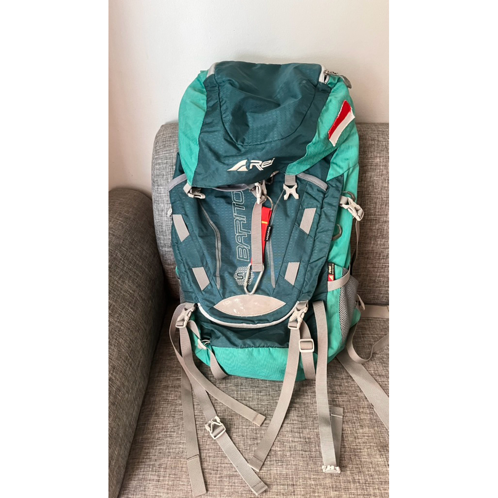 Tas Gunung Carrier Merk Rei 50 liter bekas