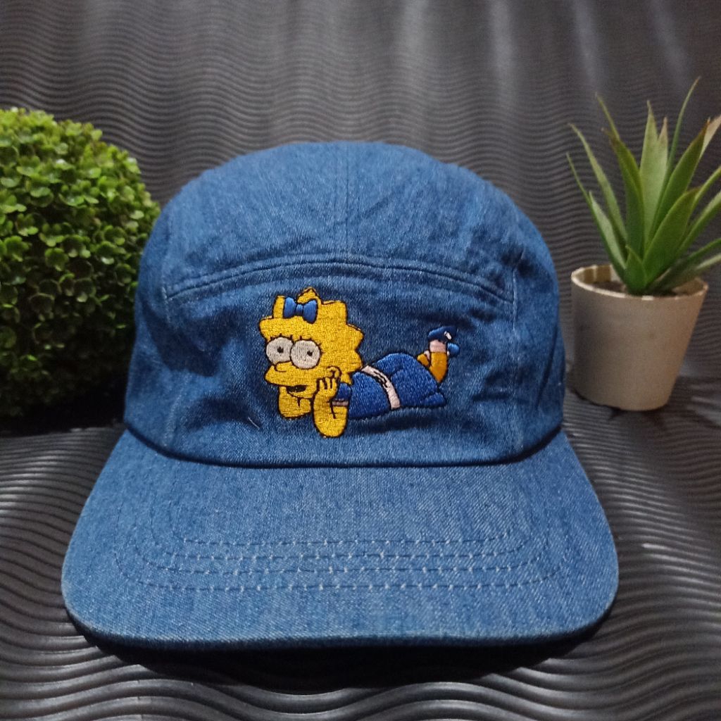 Topi Bart Simpson  / Topi Denim / Topi 5 Panel / Topi Jeans / Topi 5 Panel / Topi Bekas / Topi Secon
