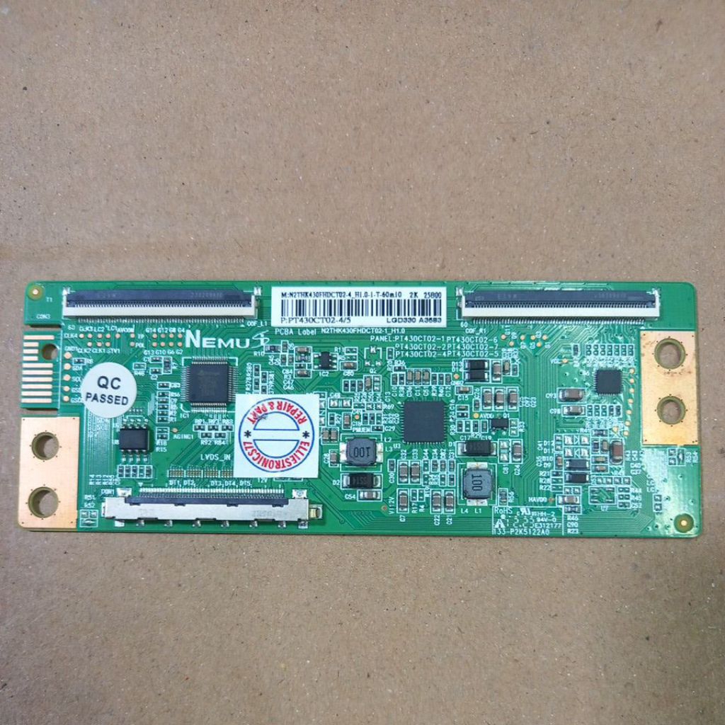 TCON NEMUS POLYTRON PLD43CV1569 43CV1569 PANEL PT430CT02