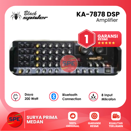 AMPLI BLACKSPIDER KA 7878 AMPLIFIER BLACK SPIDER KA7878