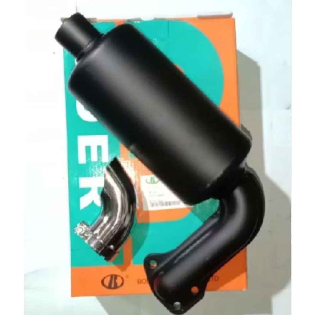 RD86 Kubota Knalpot Hitam+Corong Untuk Mesin Diesel Kubota