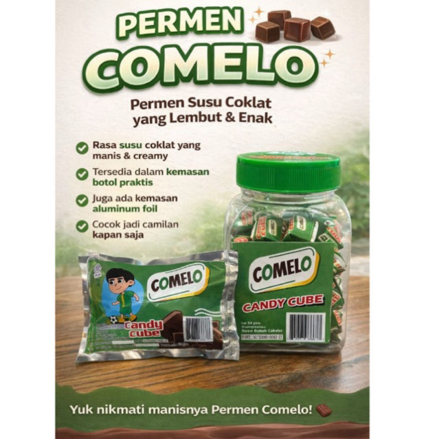milo local permen comelo isi 50 permen milo lokal isi 50