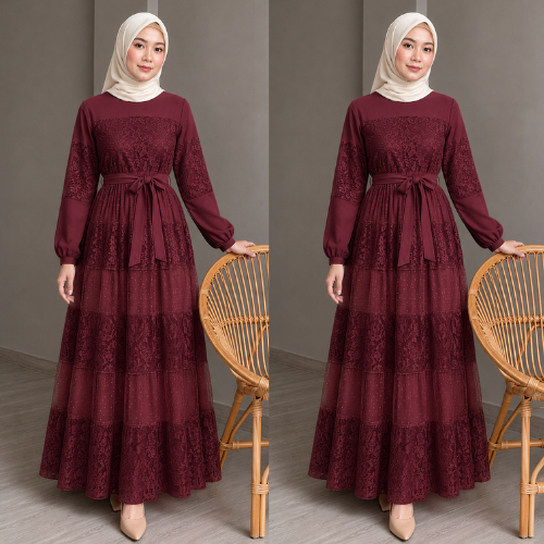 PROMO - GAMIS SUSUN DOTTY / GAMIS NADIRA DRESS TILLE DOTTY BUSUI FRENDLY BAJU GAMIS POLKADOT | BAJU 