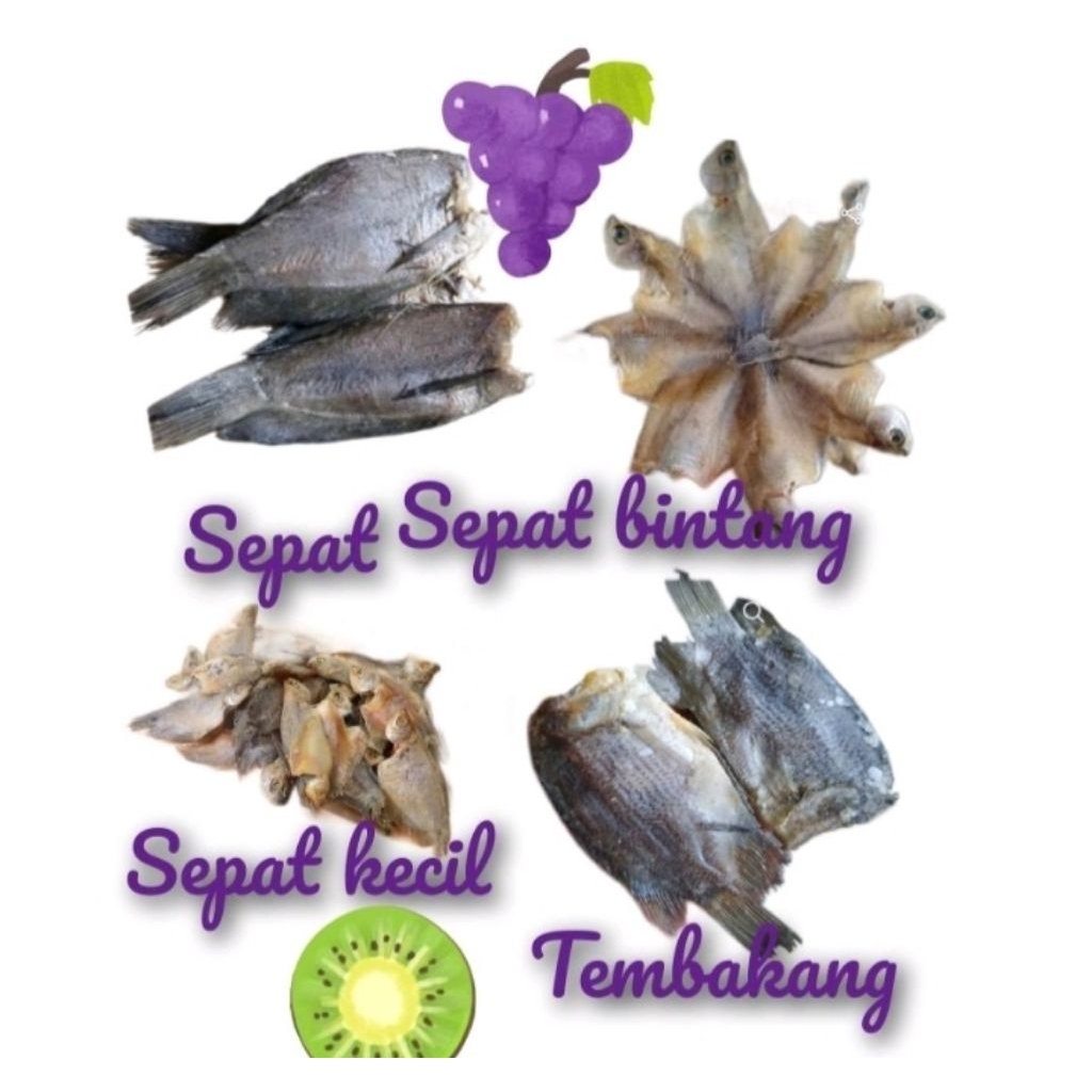 Ikan Asin Sepat ,ikan asin tembakang,ikan asin sepat bintang,ikan asin sepat kecil .Rasa Asin Gurih 