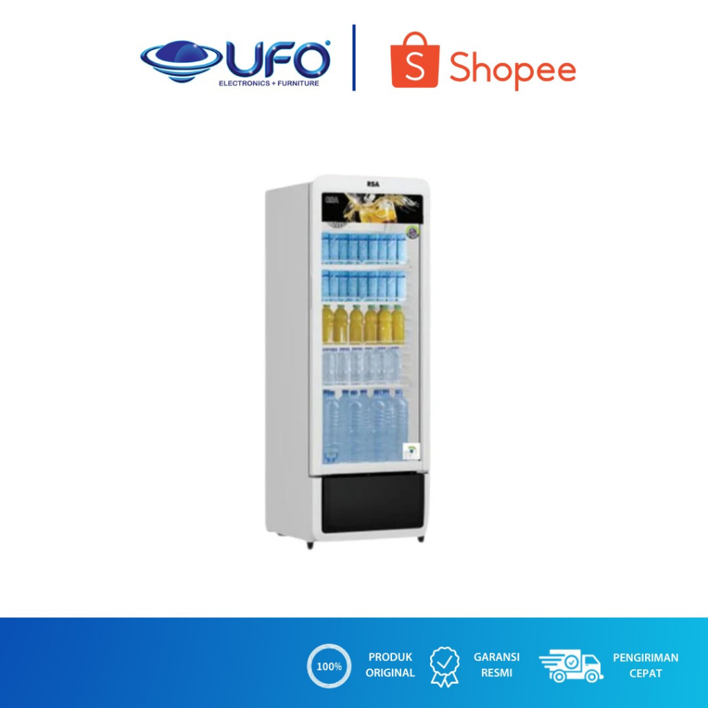 RSA SHOWCASE 1 PINTU 240 LITER RUBY240
