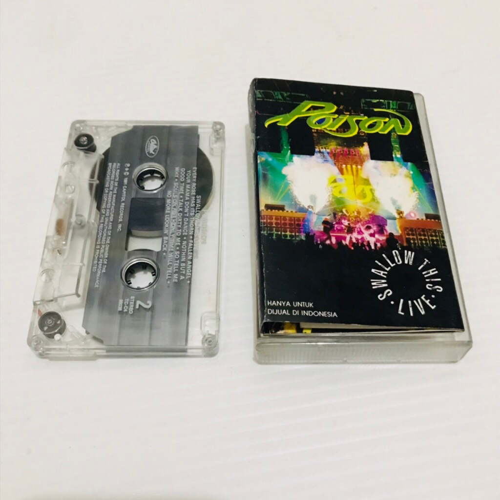 Kaset Pita POISON - Swallow This Live - Kaset Pita Original