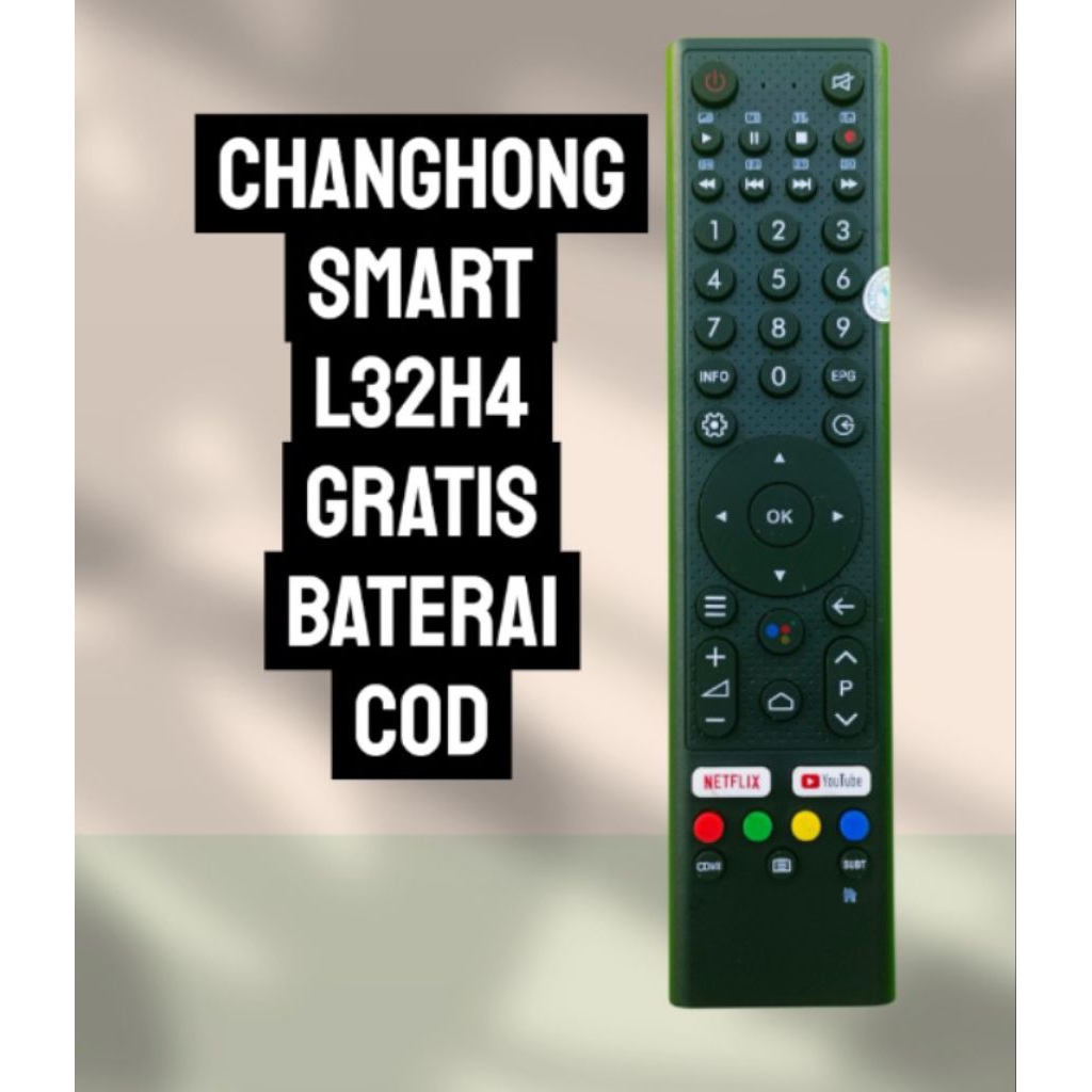 Remot TV Changhong Smart L32H4 Android Netflix