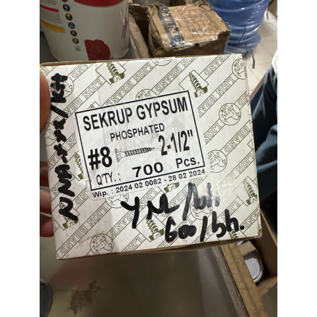 SEKRUP HITAM GYPSUM 2,5”inch