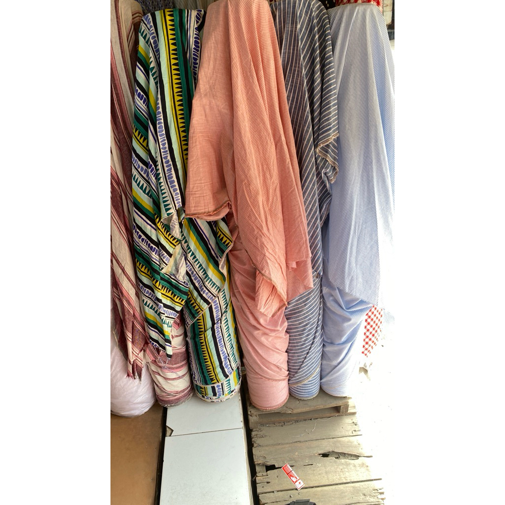 -linen salur -linen motif -linen strip -kemeja salur -kulot salur -linen import