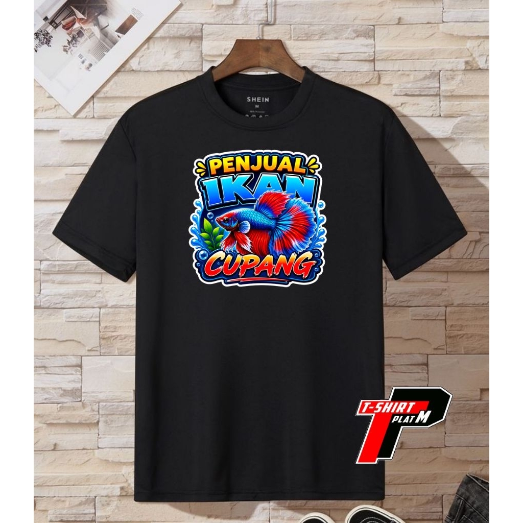 Kaos Penjual Ikan Cupang Logo Semi Cotton 30s