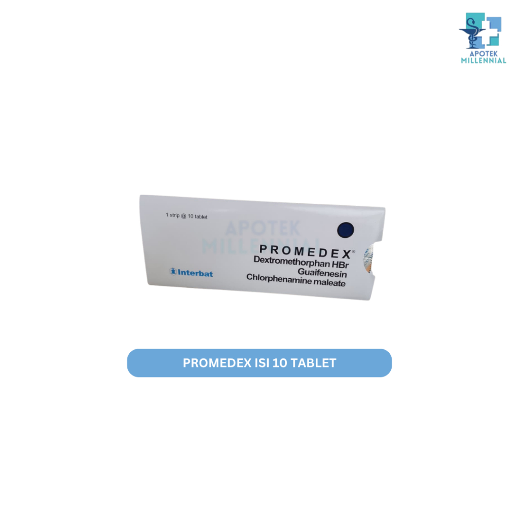 PROMEDEX ISI 10 TABLET - ATASI BATUK AKIBAT ALERGI - OBAT ALERGI