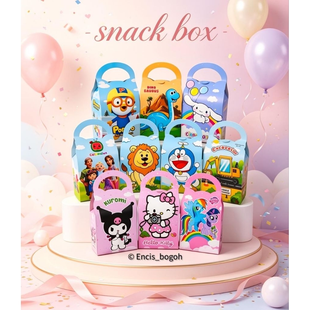 SNACK BOX KARAKTER | KOTAK HAMPERS | BOX ULTAH | SOUVENIR