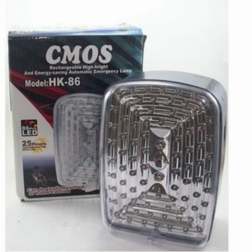 Lampu emergency CMOS HK-86 Lampu portable rechargeable di cas charge