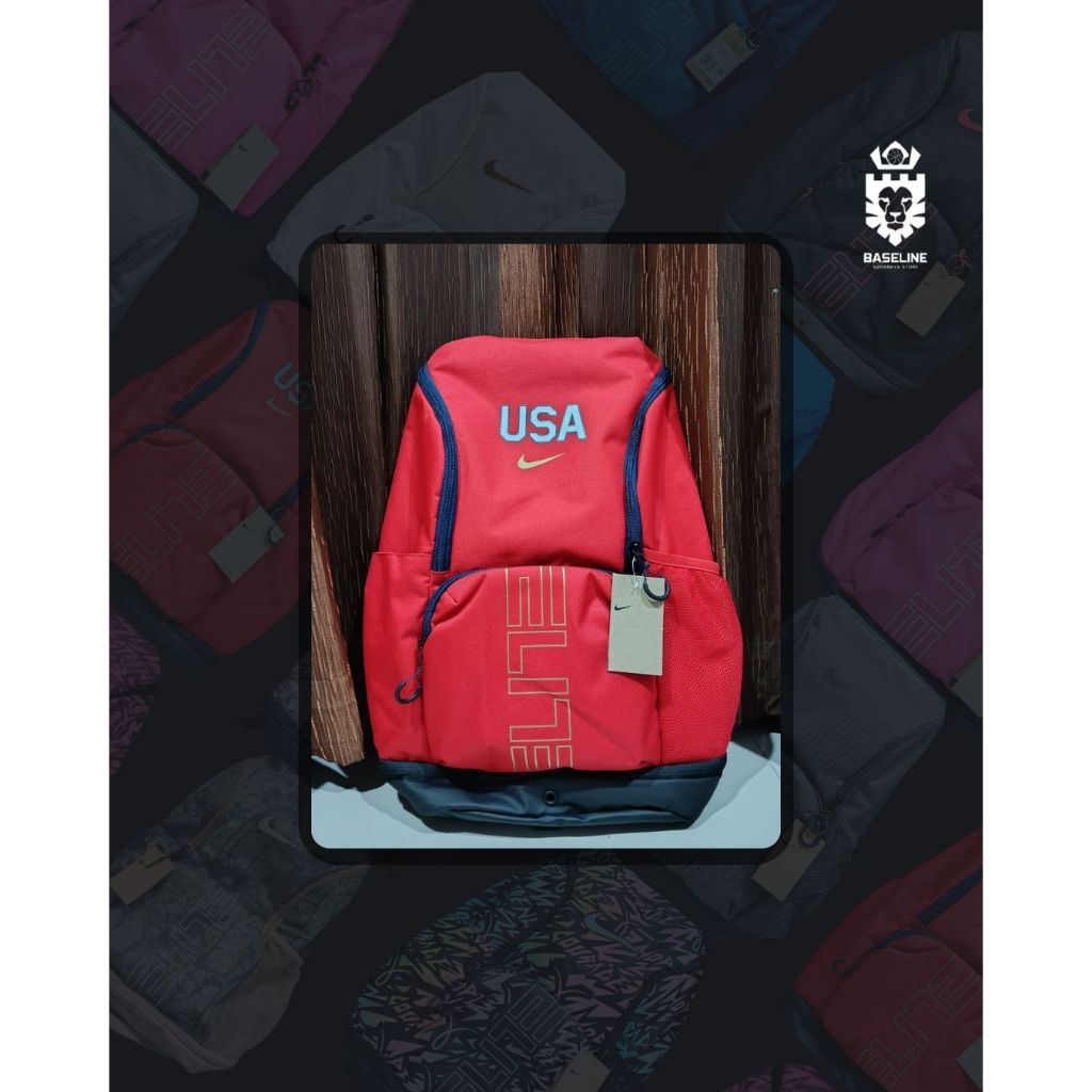 Nike Elite Varsity Backpack USA Red
