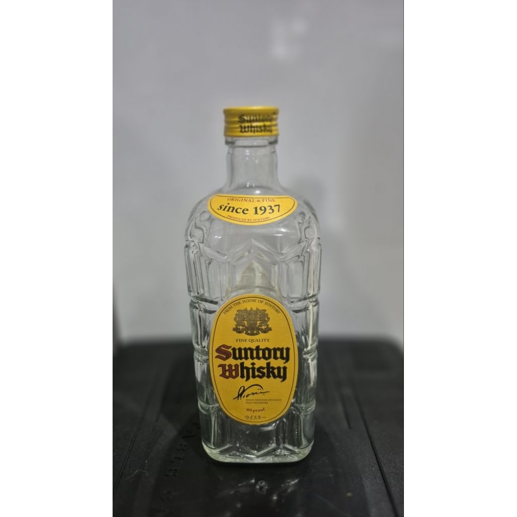Botol bekas miras Suntory Whisky 700 ml untuk oli samping