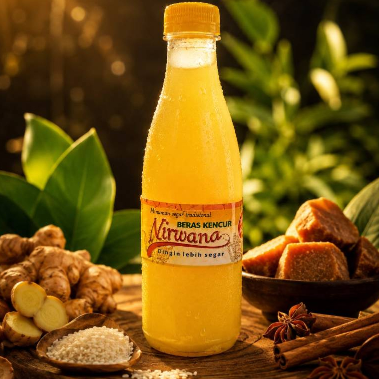 Beras Kencur Nirwana Minuman Herbal Tradisional Asli Khas Nganjuk Segar tanpa pengawet Alami