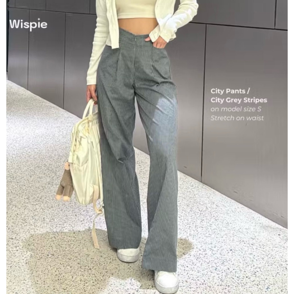 Wispie City pants - stripes pants - celana garis garis
