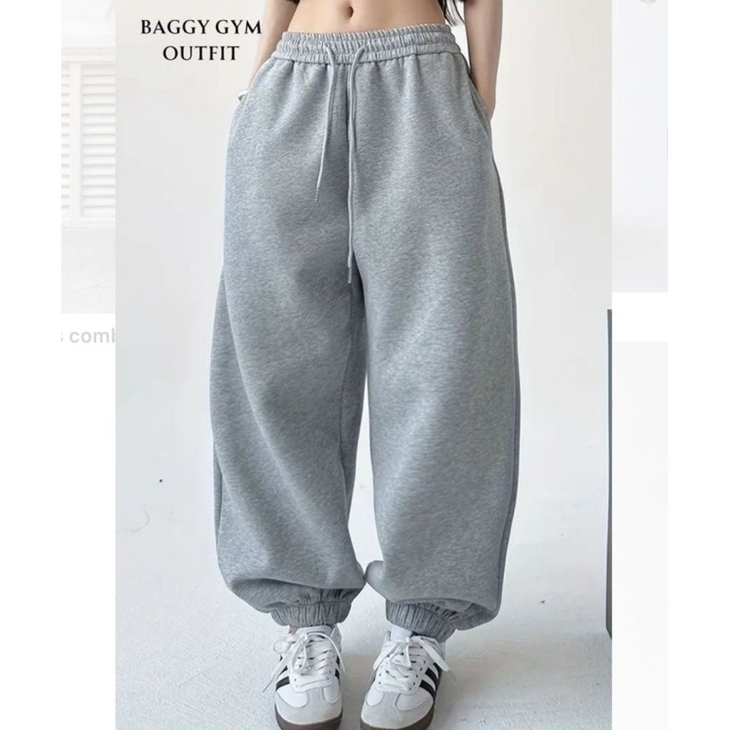 BAGGY JOGGER CELANA JOGGER JOGGER WANITA KOREAN STYLE SMALL & BIGSIZE JOGGER PANT