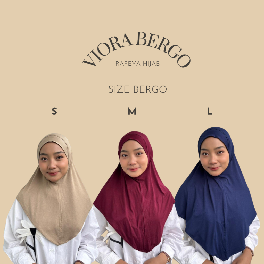Rafeya Hijab Bergo Instan Rayon Spandex Size L